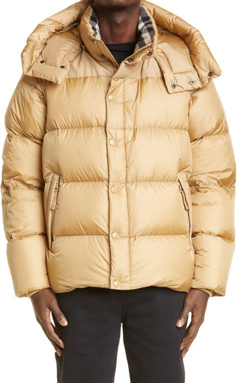 detachable sleeve down filled puffer jacket burberry|burberry lockwell puffer jacket.